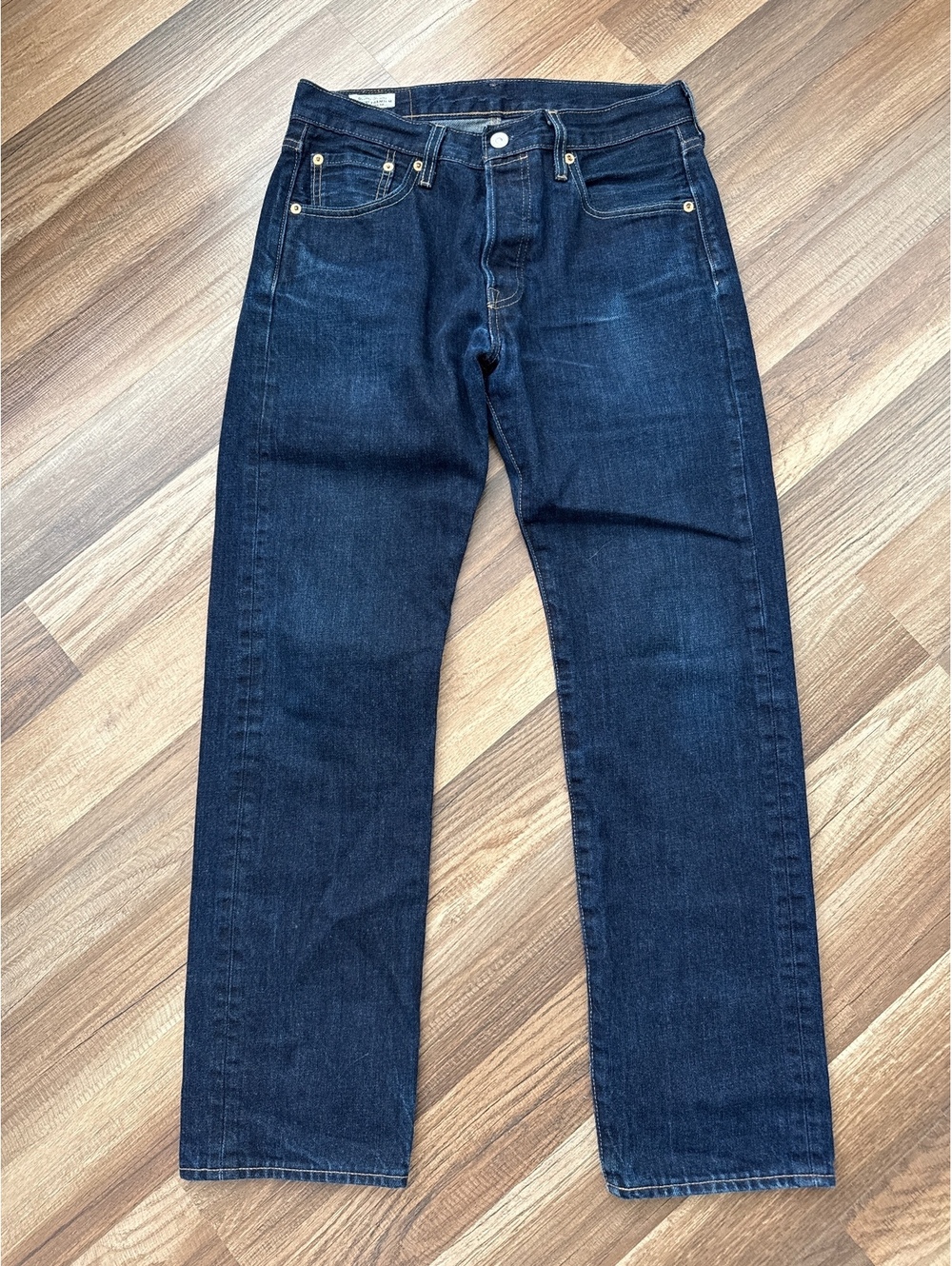 Levi's Premium Lot 501 Jeans Men's 30x30 Dark Wash Button Fly Selvedge Style